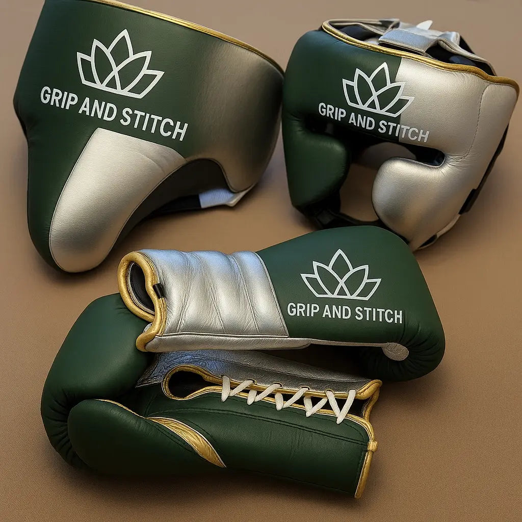 Premium Boxing Gear Set – Gloves & Headgear | GRIP AND STITCH® for Training & Sparring - GRIP AND STITCH